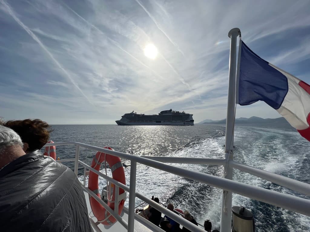 Boat trip off Cannes
