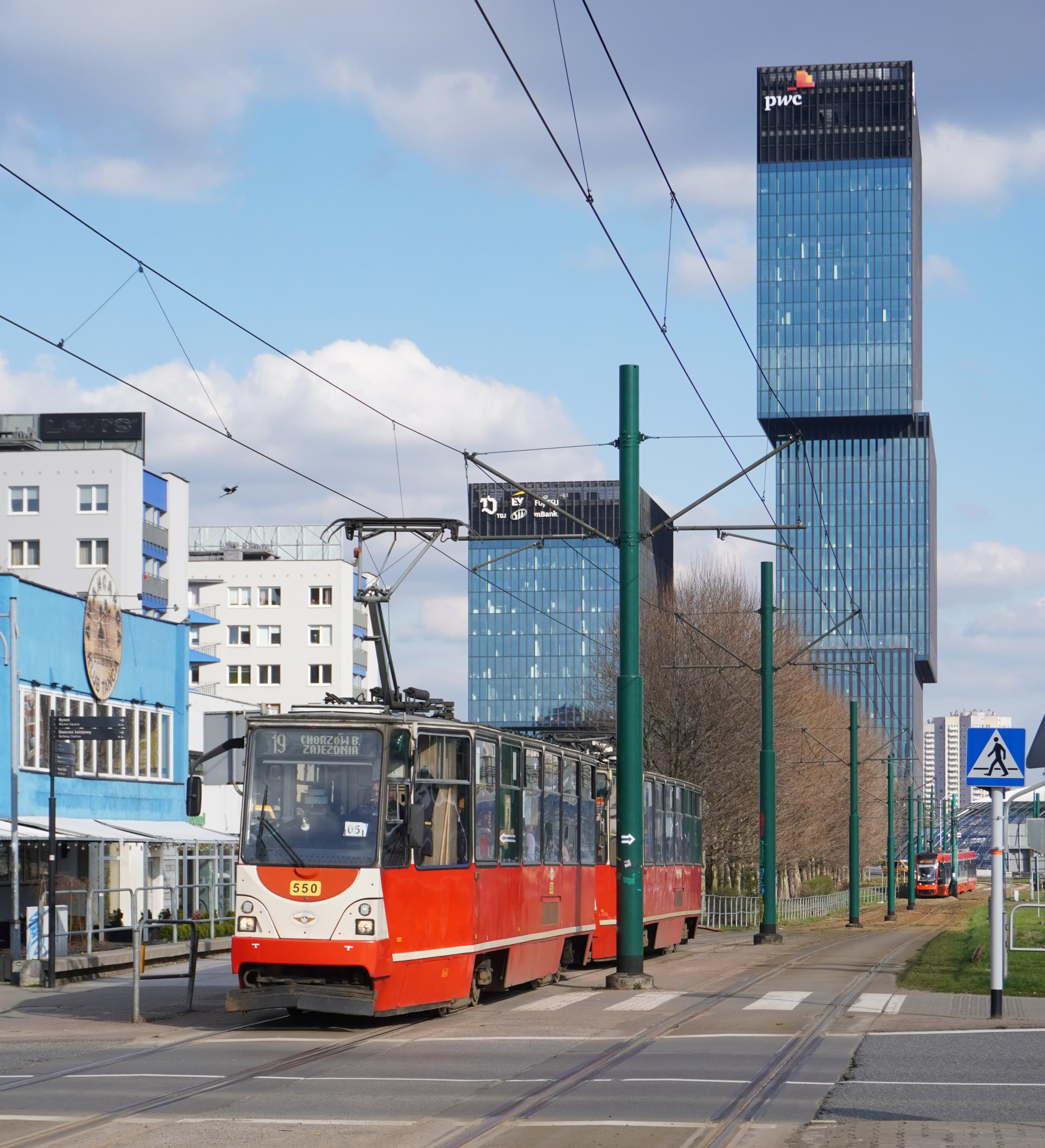 Moderne Katowice sentrum