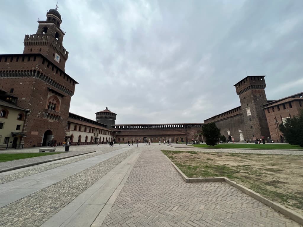 Sforza-slottet i Milano
