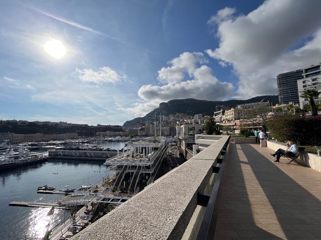Monaco harbour promenade