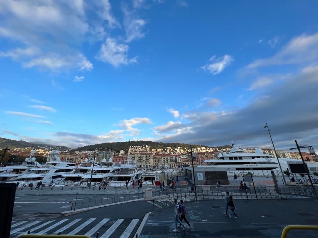 Nice harbour and hills