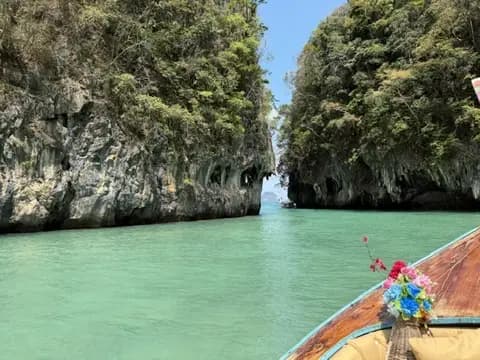 Entrance to Hong Lagoon on Koh Hong in Krabi